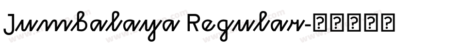 Jumbalaya Regular字体转换
